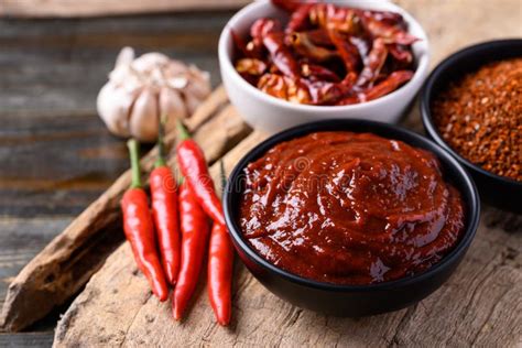 Korean Gochujang Red Chili Paste Stock Image Image Of Food Delicious