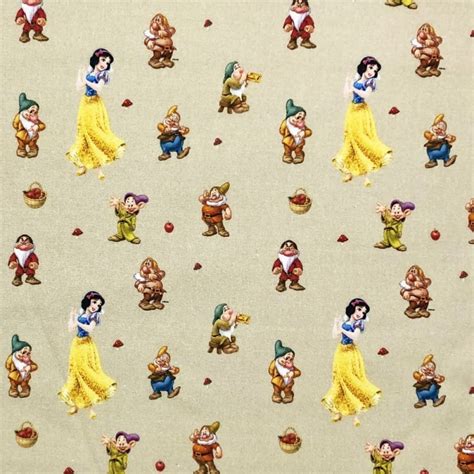 Disney Princesses Jasmin Ariel Snow White 100 Cotton Fabric Material