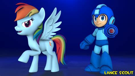 [sfm Crossover] Rainbow Dash And Mega Man By Lancescout On Deviantart