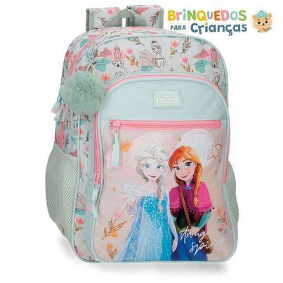 Comprar Mochila Escolar Frozen Rosa Elsa E Anna Brinquedos Para Crian As