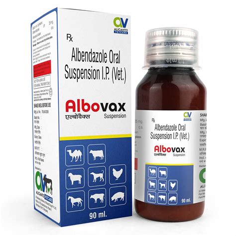 Albendazole Oral Suspension Veterinary Albovax Suspension Alicanto Vetcare