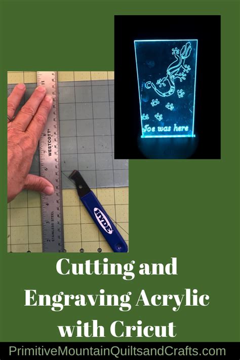 Cutting And Engraving Acrylic With Cricut