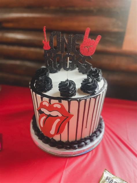 One Rocks Rock And Roll Birthday Themed Birthday Cakes Rock And