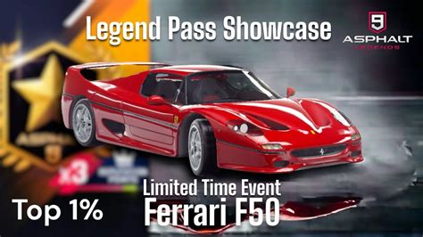 Asphalt Legend Pass Showcase Top Golden Ferrari F