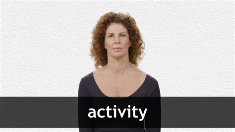 How To Pronounce ACTIVITY In American English YouTube