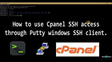 How To Use Cpanel Ssh Access Youtube