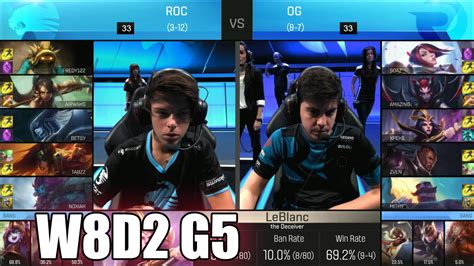 Roccat Vs Origen Week Day S Eu Lcs Spring Roc Vs Og G