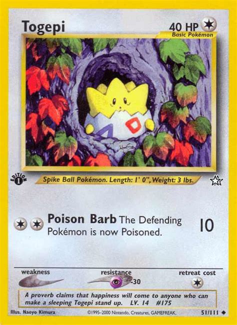 Togepi Neo1 51 Pokémon Card Database Pokemoncard