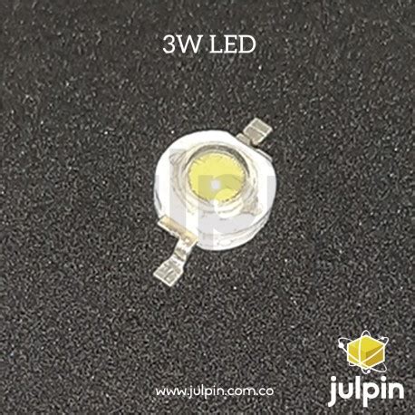 Led De Luz Blanca De Alta Potencia 3W