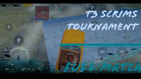 T3 Scrims Full Match Tournament Highlights Pubg Mobile T3 Custom