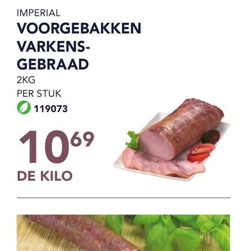 Imperial Voorgebakken Varkensgebraad De Kilo Promotie Bij Bidfood