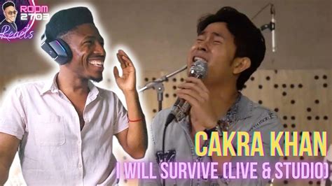 Cakra Khan Reaction I Will Survive Gloria Gaynor Cover Live