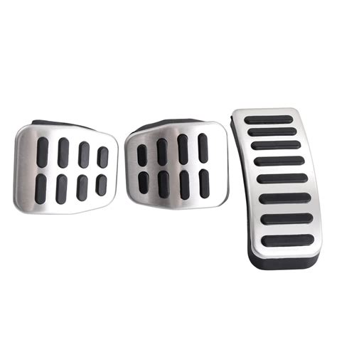 New Stainless Steel Mt At Gas Pedal Pads Car Pedal Cover For Vw Polo 6n