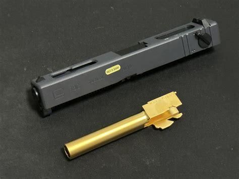 【やや傷や汚れあり】we Tech Glock18c ガスブローバックハンドガン用 スライド ＋ アウターバレル（グロック18c Gbb