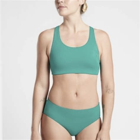 Athleta Swim Nwt Athleta Malibu Bikini Top Ac Teal Green Large