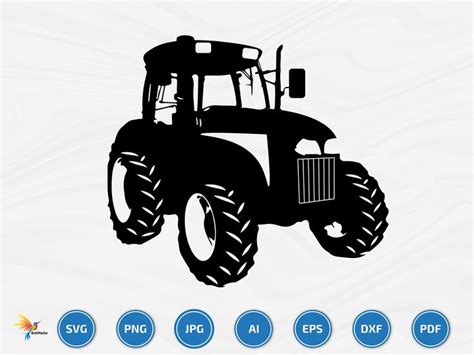 Tractors SVG Bundle Tractor Clipart Farming Svg Construction Svg