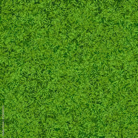 Natural Realistic Green Grass Texture Background Soccer Grass Top Template Stock Vector