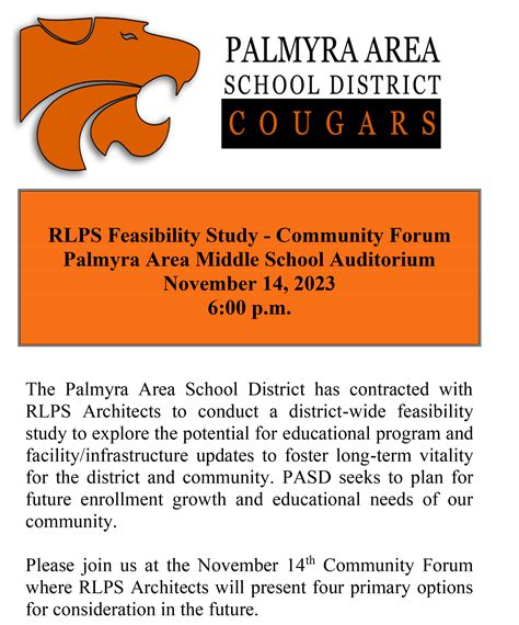 Feasibility Study Community Forum