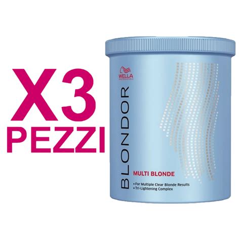 Wella Kit Blondor Multi Blonde Decolorante In Polvere Gr Pezzi