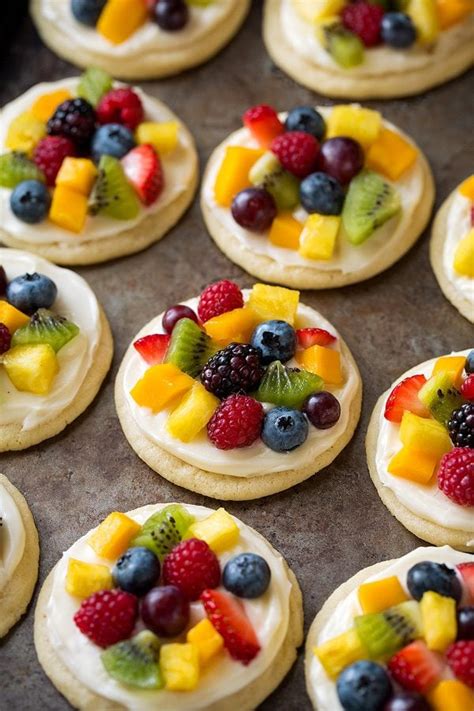 Sugar Cookie Fruit Pizzas Chewy Version Cooking Classy