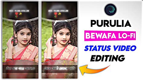 New Purulia Bewafa Lo Fi Status Editing Alight Motion Video Editing