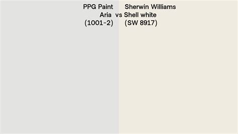 Ppg Paint Aria Vs Sherwin Williams Shell White Sw Side