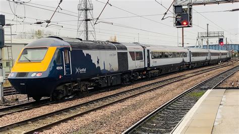 ScotRail Inter7City HST 43129 43124 At Doncaster From Doncaster Works