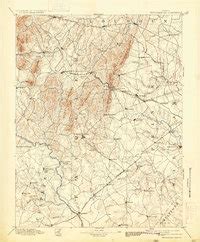 1894 Map Of Thorofare Gap Fauquier County VA High Res 1933 Print