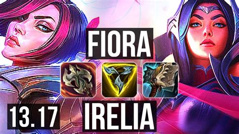 Fiora Vs Irelia Top 8 Solo Kills 300 Games Dominating Euw