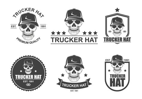 Trucker Hat Logo Free Vector 154288 Vector Art at Vecteezy