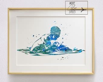 Breaststroke Art Etsy