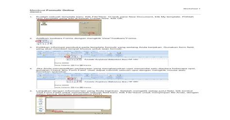 Worksheet Membuat Formulir Online Staff Uny Ac Idstaff Uny Ac Id