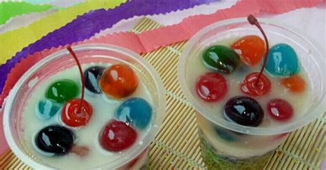 Resep Es Jelly Ketan Susu Pelangi Oleh Icha Annisa Septiana Cookpad