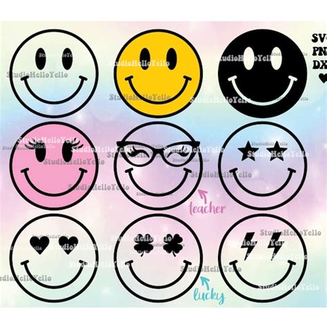 Yellow Smiley Face Etsy