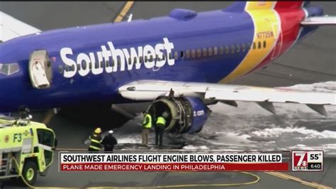 Southwest Airlines Flight Engine Blows Passenger Killed Youtube