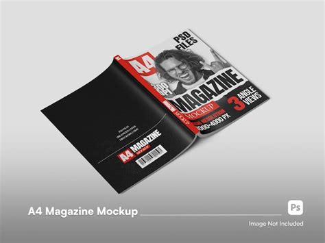 Premium PSD | Isometric Front and Back Magazine Cover Isolated Mockup