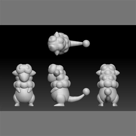 STL file Pokemon Mareep Flaaffy Ampharos Mega Evolution・3D printing ...