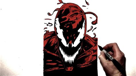 How To Draw Carnage Step By Step YouTube