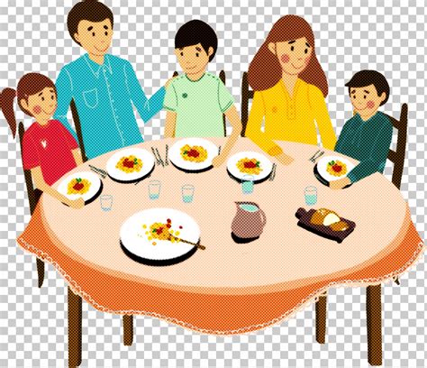 Sharing Food Clip Art