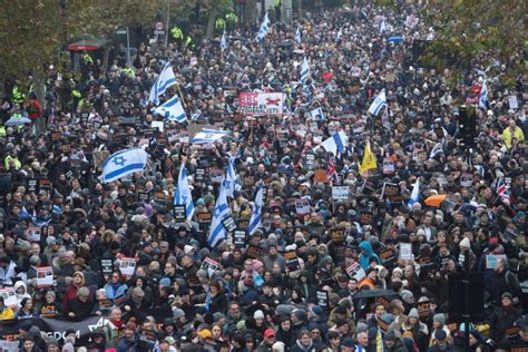 Thousands March In London Against Antisemitism