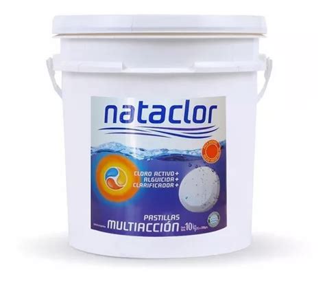 Cloro Para Piletas En Pastillas Multiacci N Kg Nataclor Mercadolibre