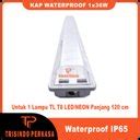 Jual Kap TL T8 LED 1x36 Waterproof IP65 120cm Rumah Lampu Housing