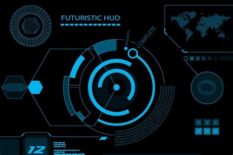 Futuristic HUD, Touch GUI Elements | Futuristic, User interface, Interface