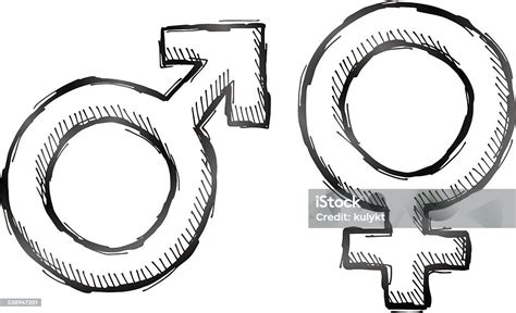 Hand Drawn Gender Symbols Stock Illustration Download Image Now