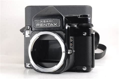 【やや傷や汚れあり】動作品 ペンタックス Pentax Asahi 67 6x7 ボディ Ttlファインダー バケペン 中判フィルムカメラ