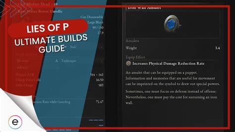 Lies Of P Best Builds Guide Technique Advance Motivity Exputer
