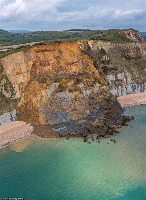 Massive Cliff Collapse In Jurassic Coast Uk