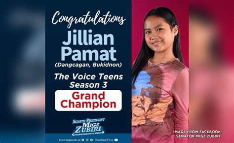 Nakaka Proud Migz Zubiri Congratulates The Voice Teens PH Champion