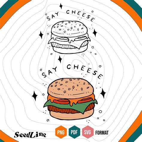 Hamburger Svg Burger Svg Cheeseburger Svg Burger Clipart Food