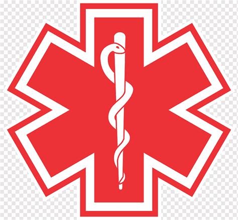 Red Round Emergency Medical Services Logo Sticker Decal Off